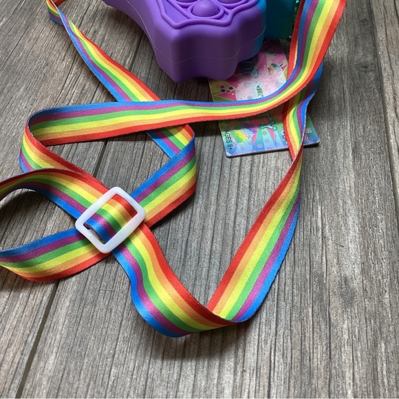 Unicorn Rainbow Crossbody Zippered Bag DANBAR Poppet Handbag Ages 8+ - Picture 14 of 14